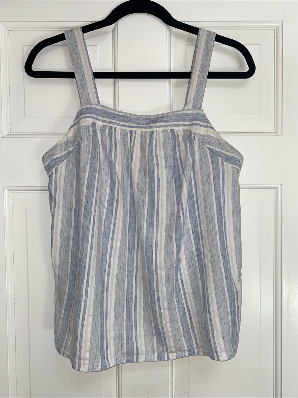 a.n.a Blue and White Striped Cotton Tank
